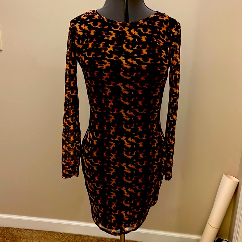 Glowing Ambers Mesh dress